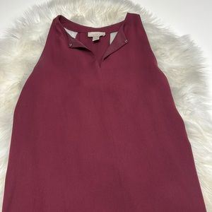 LOFT Maroon Tanktop Dress Size Medium